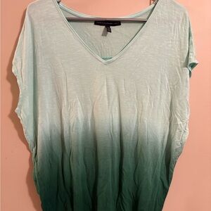 White House Black Market Ombre Green Top